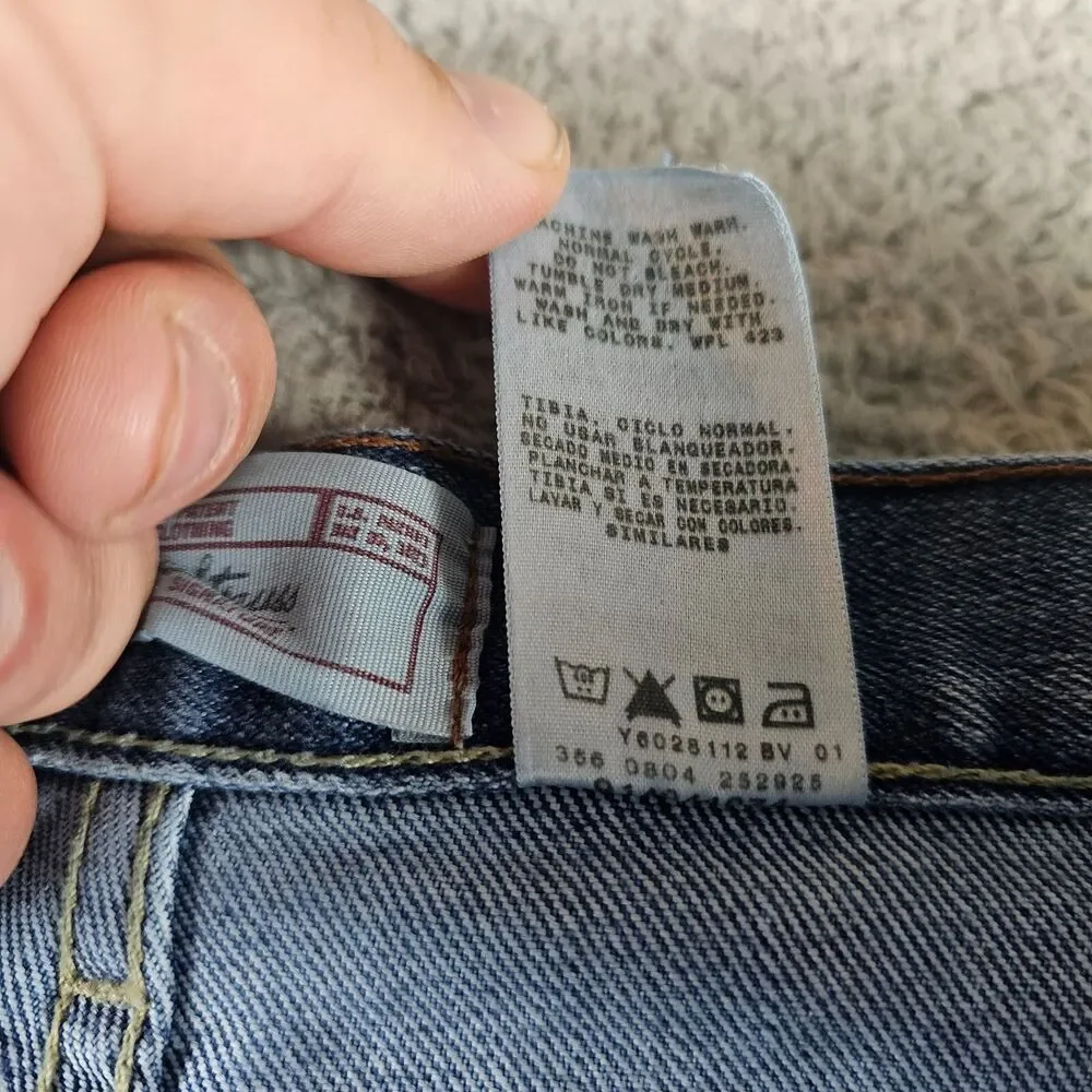 Levis Signature Jeans Mens 38x30* Denim Light Wash Classic Straight Vintage Y2K